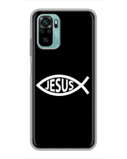 Чехол для Xiaomi Redmi Note 10 с картинкой «Классический Jesus»