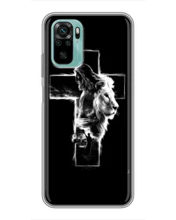 Чехол для Xiaomi Redmi Note 10 с картинкой «Сияющий крест Jesus»