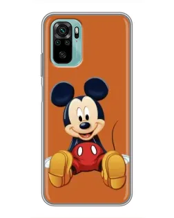 Чехол для Xiaomi Redmi Note 10 с картинкой «Микки отдыхает»