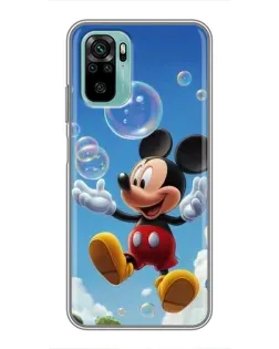 Чехол для Xiaomi Redmi Note 10 с картинкой «Mickey и мыльные пузыри» Чехол для Xiaomi Redmi Note 10 с картинкой «Mickey и мыльные пузыри»