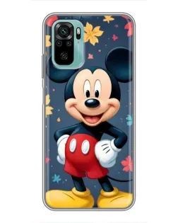 Чехол для Xiaomi Redmi Note 10 с картинкой «Осенний Mickey Mouse»