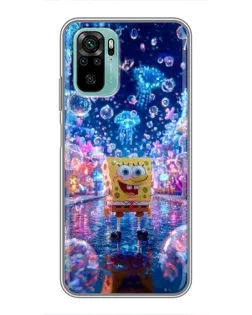 Чехол для Xiaomi Redmi Note 10 с картинкой «Неоновый океан»