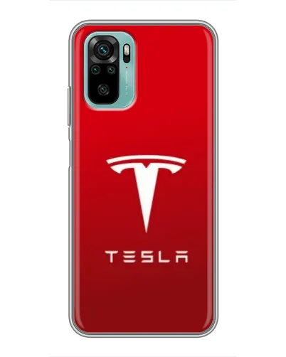 Чохол для Xiaomi Redmi Note 10 з картинкою «Tesla Red Classic»