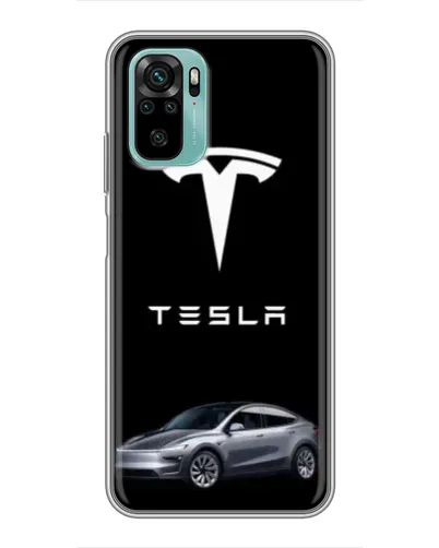 Чохол для Xiaomi Redmi Note 10 з картинкою «Tesla Model Y»