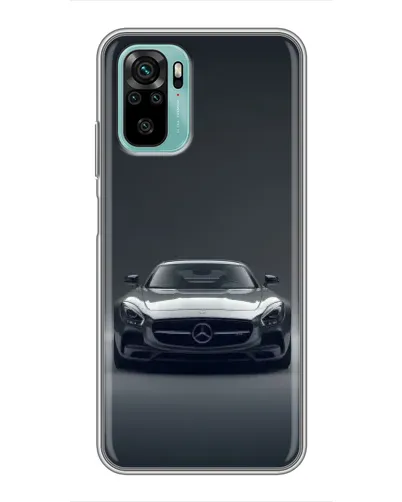 Чохол для Xiaomi Redmi Note 10 з картинкою «Mercedes на чорному»