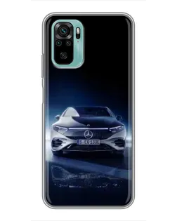Чохол для Xiaomi Redmi Note 10 з картинкою «Нічний Mercedes EQ»