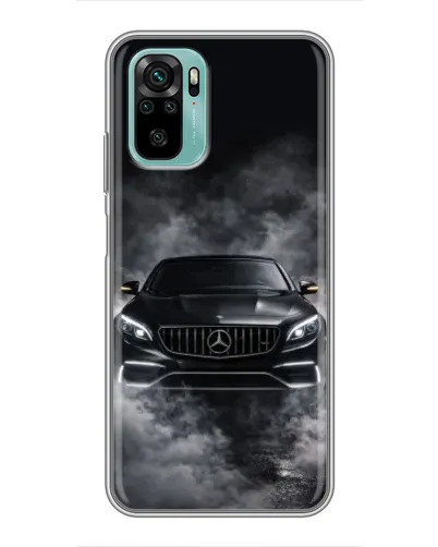 Чохол для Xiaomi Redmi Note 10 з картинкою «Mercedes у диму»