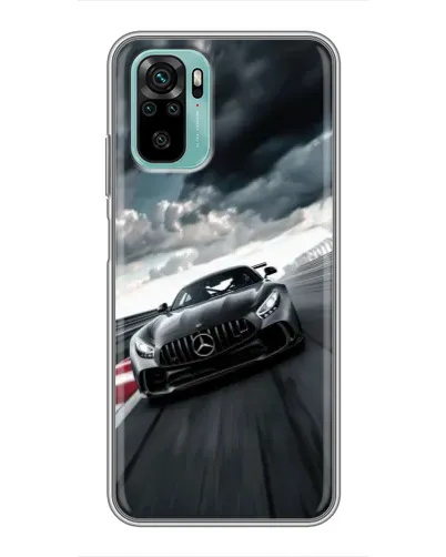 Чохол для Xiaomi Redmi Note 10 з картинкою «Гоночний Mercedes AMG»