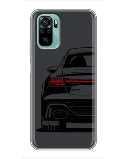 Чохол для Xiaomi Redmi Note 10 з картинкою «Задня частина Audi — арт»