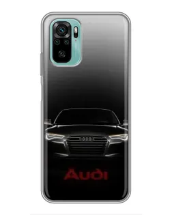 Чохол для Xiaomi Redmi Note 10 з картинкою «Audi — градієнтний контур»