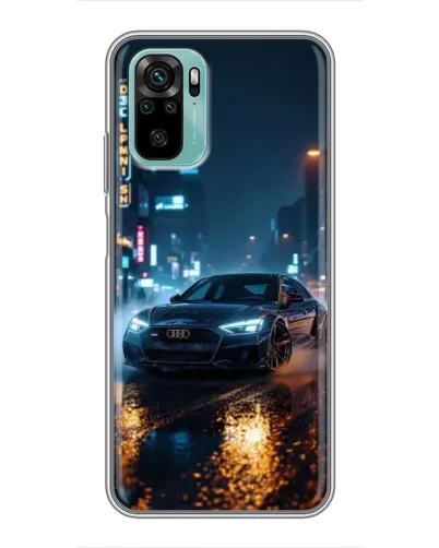 Чохол для Xiaomi Redmi Note 10 з картинкою «Нічне місто та Audi» Чохол для Xiaomi Redmi Note 10 з картинкою «Нічне місто та Audi»