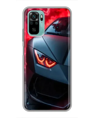 Чохол для Xiaomi Redmi Note 10 з картинкою «Lamborghini червоне сяйво»