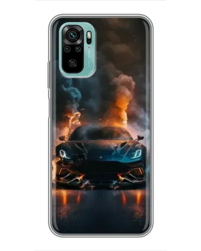 Чохол для Xiaomi Redmi Note 10 з картинкою «Lamborghini димна естетика»