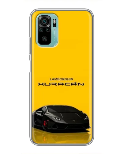 Чохол для Xiaomi Redmi Note 10 з картинкою «Lamborghini Huracan чорний»