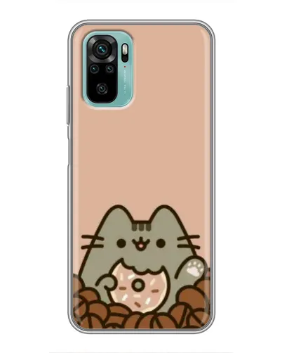 Чехол для Xiaomi Redmi Note 10 с картинкой «Кофейный Пушин»