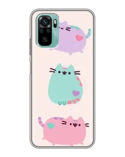 Чехол для Xiaomi Redmi Note 10 с картинкой «Pusheen трио» Чехол для Xiaomi Redmi Note 10 с картинкой «Pusheen трио»