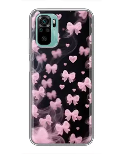 Чехол для Xiaomi Redmi Note 10 с картинкой «Неоновое кружево»