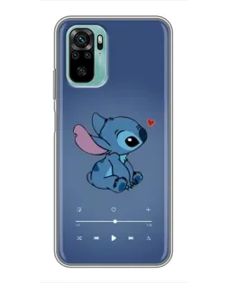 Чехол для Xiaomi Redmi Note 10 с картинкой «Музыкальный Stitch»