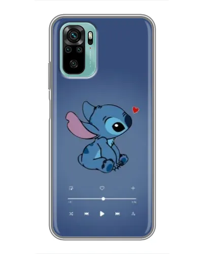 Чехол для Xiaomi Redmi Note 10 с картинкой «Музыкальный Stitch»