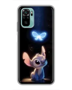 Чехол для Xiaomi Redmi Note 10 с картинкой «Сияющий Стич»