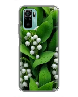 Чохол для Xiaomi Redmi Note 10 з картинкою «Конвалії в зелені»