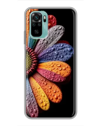 Чохол для Xiaomi Redmi Note 10 з картинкою «Райдужна квітка»