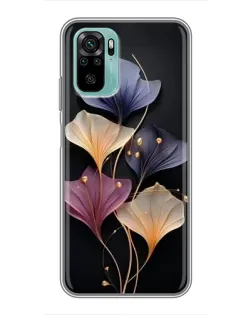 Чохол для Xiaomi Redmi Note 10 з картинкою «Лілові квіти грації»