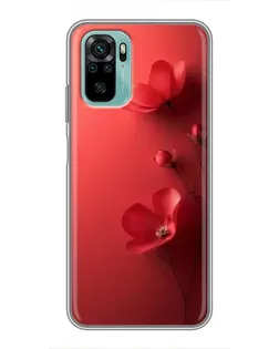 Чохол для Xiaomi Redmi Note 10 з картинкою «Макові суцвіття»