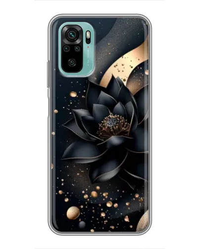 Чохол для Xiaomi Redmi Note 10 з картинкою «Чорний лотос»