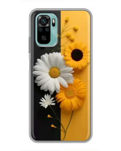 Чохол для Xiaomi Redmi Note 10 з картинкою «Соняшник та ромашка»