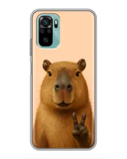 Чохол для Xiaomi Redmi Note 10 з картинкою «Капібара вікторія»