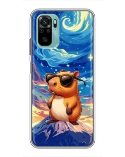 Чохол для Xiaomi Redmi Note 10 з картинкою «Капібара Ван Гога»
