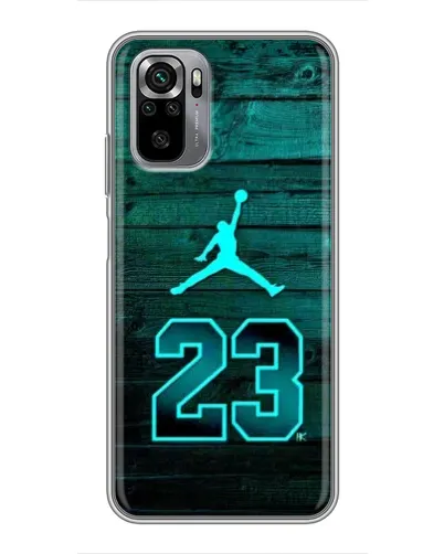 Чехол для Xiaomi Redmi Note 10S с картинкой «Jordan Cyan 23»