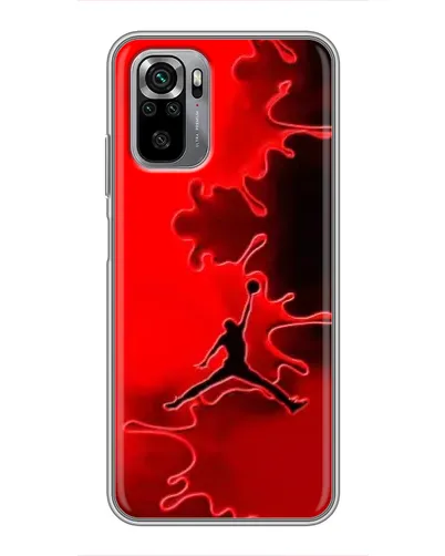 Чехол для Xiaomi Redmi Note 10S с картинкой «Jordan Red Smoke»