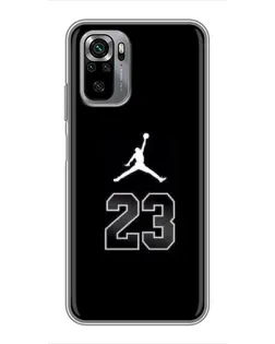 Чехол для Xiaomi Redmi Note 10S с картинкой «Jordan Flight 23»