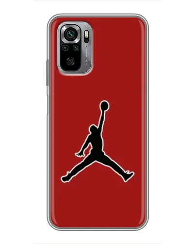 Чехол для Xiaomi Redmi Note 10S с картинкой «Jordan Red Back»