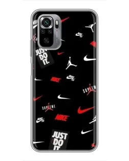 Чехол для Xiaomi Redmi Note 10S с картинкой «Nike Mix Pattern»