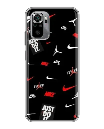 Чехол для Xiaomi Redmi Note 10S с картинкой «Nike Mix Pattern»