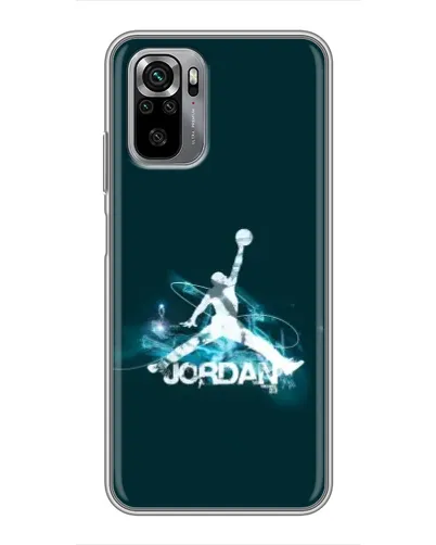 Чехол для Xiaomi Redmi Note 10S с картинкой «Jordan Blue Fire»