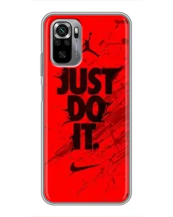 Чехол для Xiaomi Redmi Note 10S с картинкой «Nike Just Do It»