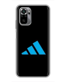 Чехол для Xiaomi Redmi Note 10S с картинкой «Adidas Cyan Logo»