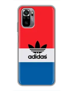 Чехол для Xiaomi Redmi Note 10S с картинкой «Ретро блоки Adidas»