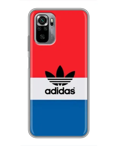 Чехол для Xiaomi Redmi Note 10S с картинкой «Ретро блоки Adidas»