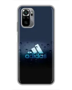Чехол для Xiaomi Redmi Note 10S с картинкой «Adidas Water Drops»