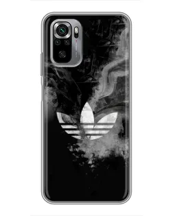 Чехол для Xiaomi Redmi Note 10S с картинкой «Абстрактный дым Adidas»