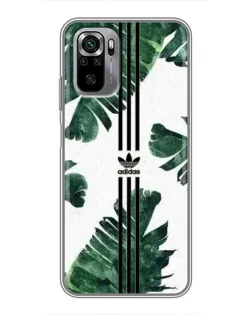 Чехол для Xiaomi Redmi Note 10S с картинкой «Пальмовые листья адидас»