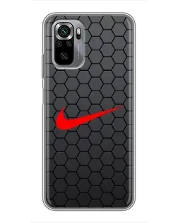 Чехол для Xiaomi Redmi Note 10S с картинкой «Nike — карбоновая сетка» Чехол для Xiaomi Redmi Note 10S с картинкой «Nike — карбоновая сетка»