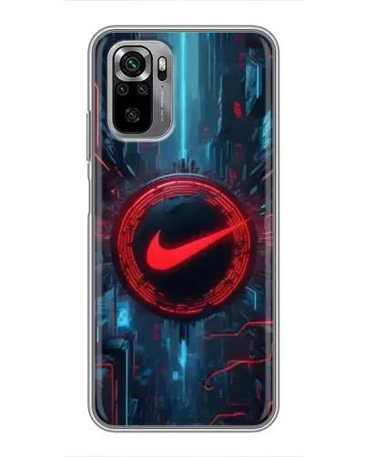 Чехол для Xiaomi Redmi Note 10S с картинкой «Техногенный стиль Nike»