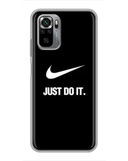 Чехол для Xiaomi Redmi Note 10S с картинкой «Классический принт Nike»