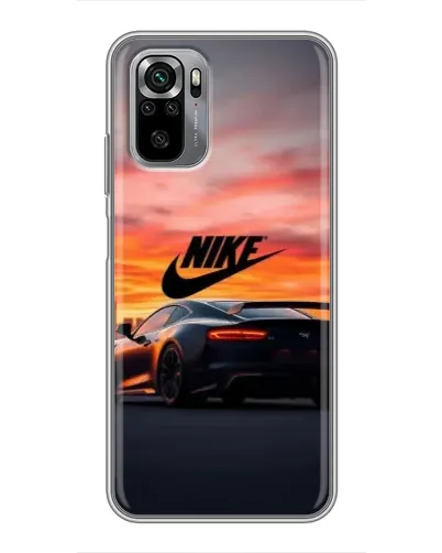 Чехол для Xiaomi Redmi Note 10S с картинкой «Nike и суперкар»
